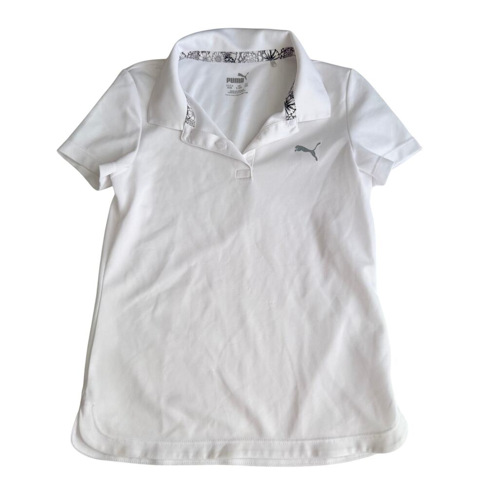 PUMA Girls DryCELL Junior Golf Polo Shirt M